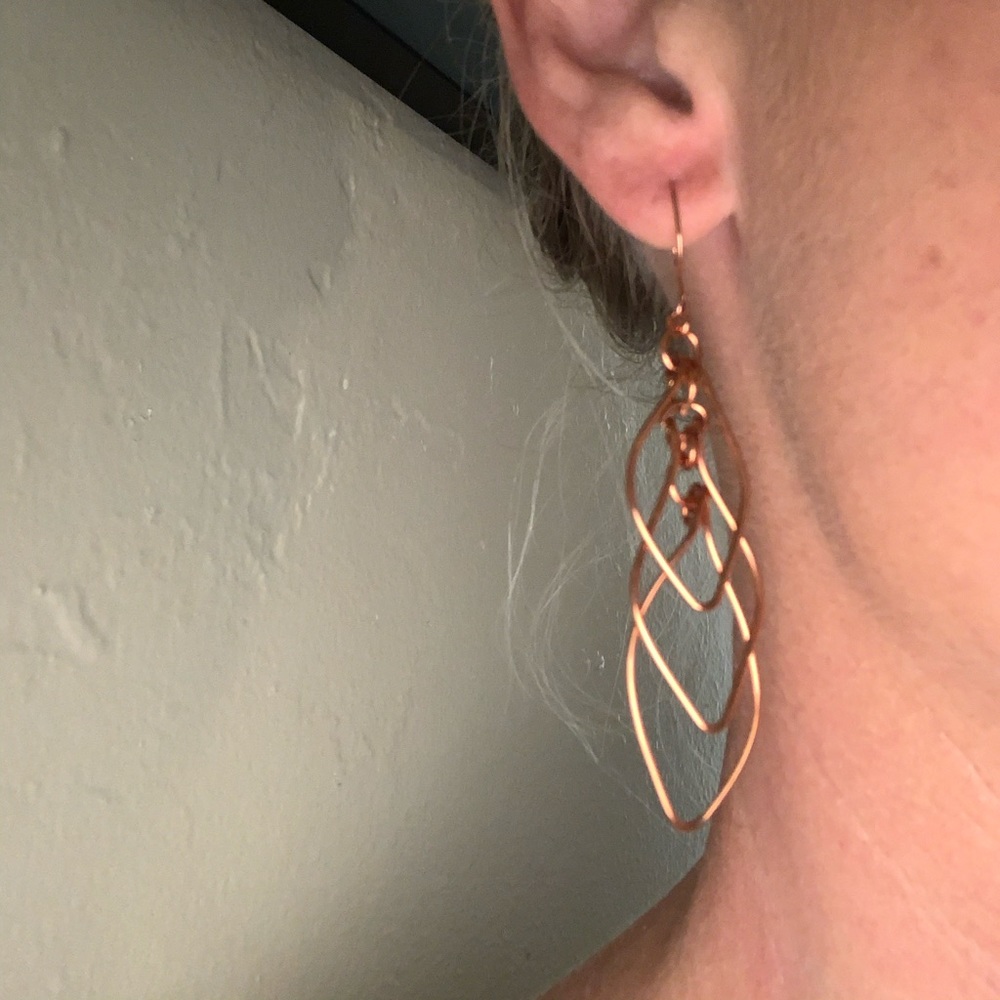 Hand made Copper wire Earrings
